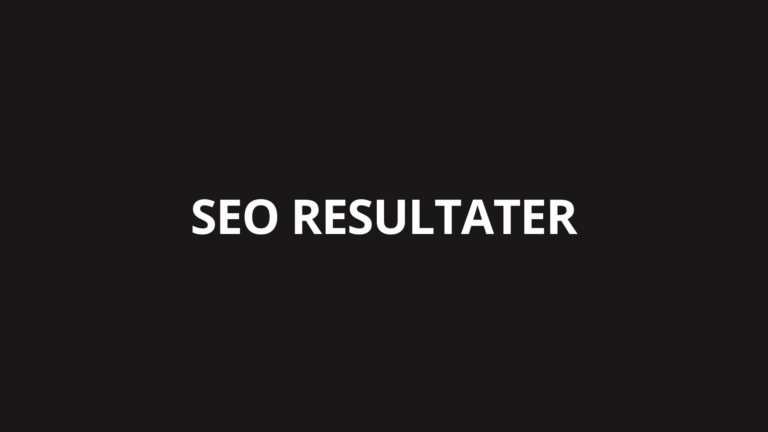 SEO resultater