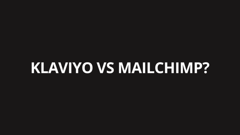 Klaviyo vs Mailchimp