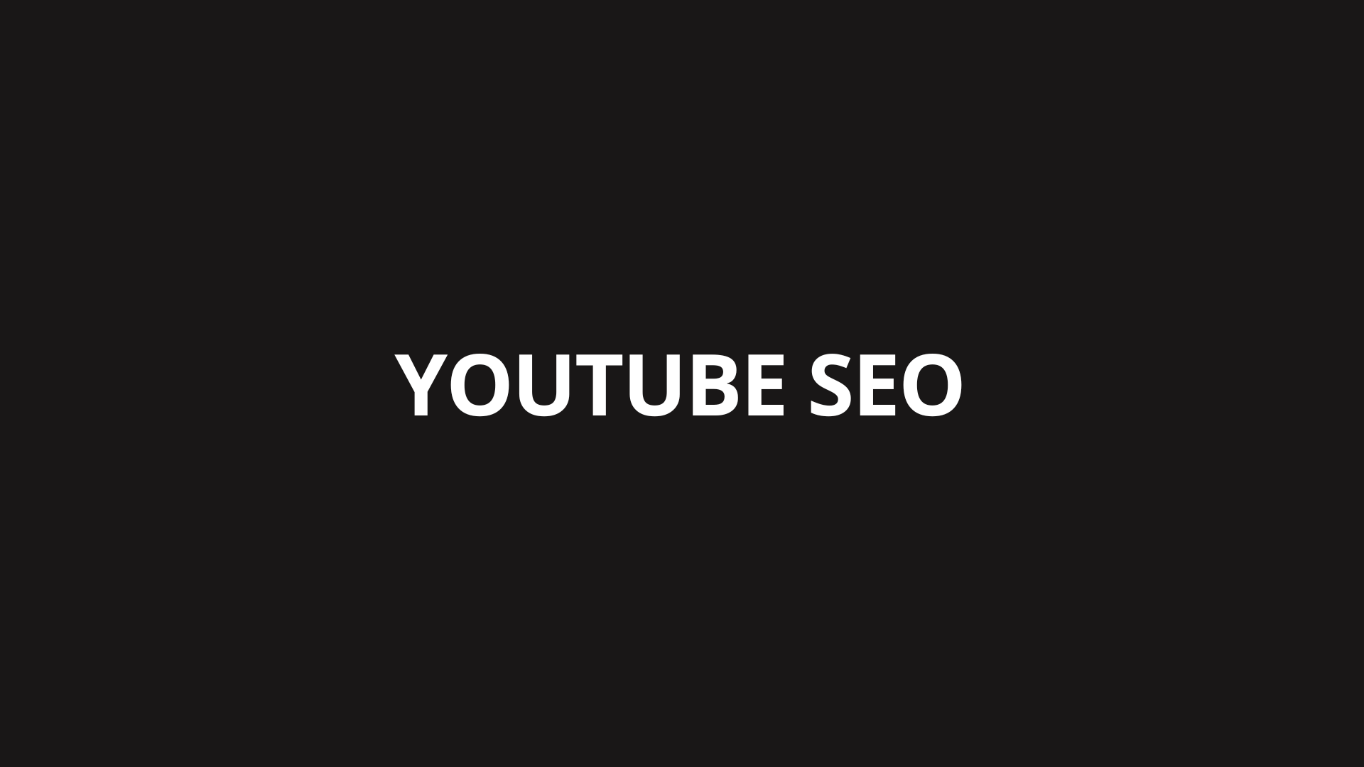 Youtube SEO